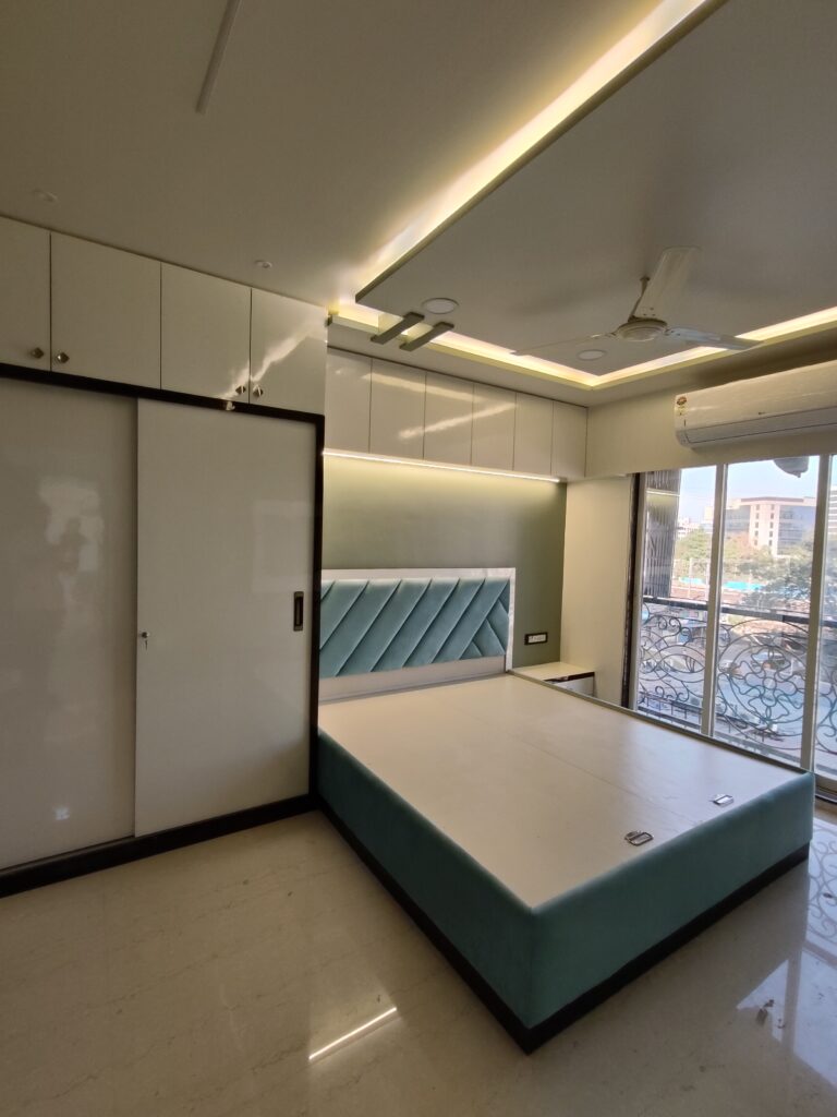 Modern interior design featuring a well-organized and stylish space with elegant decor elements.